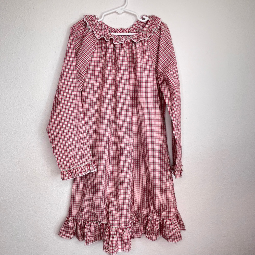 sweet dreams red green plaid christmas holiday night gown gown